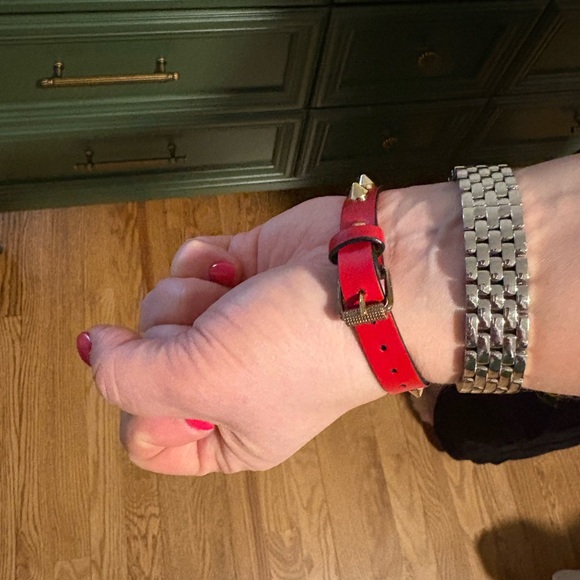 Christian Louboutin Red Leather Bracelet main image 5